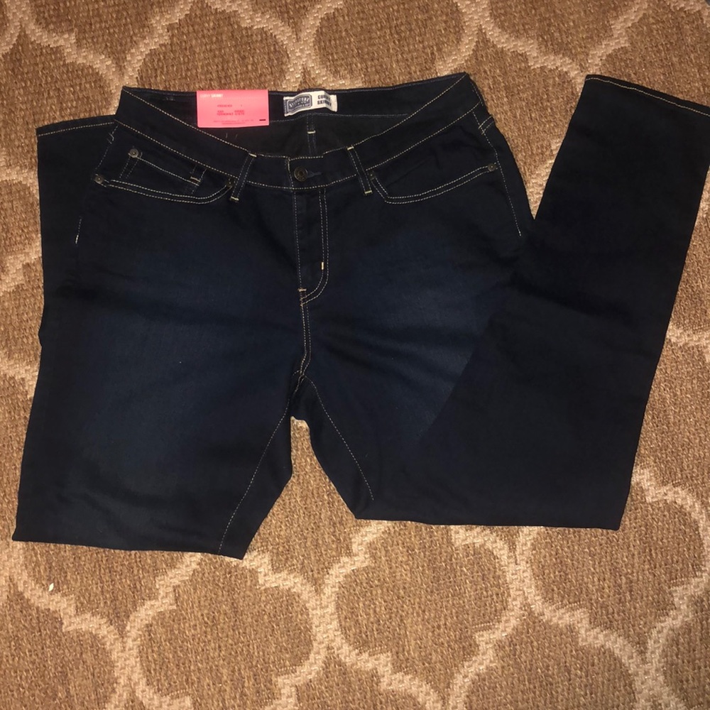 Dark blue skinny jeans
